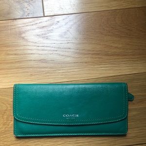 Green coach wallet